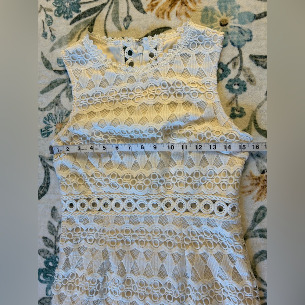 Lulus Kenna White Crochet Lace Sleeveless Bodycon Dress - Picture 11 of 15